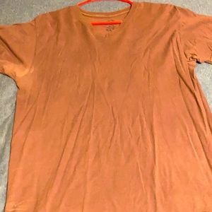 Maroon V-neck T-shirt